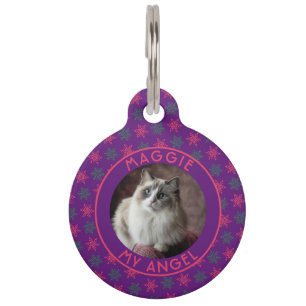 Elegantes individuelles Geschenk für Katzenpapa zu Haustiermarke