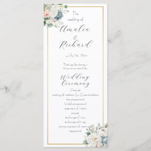 Elegantes, individuelles Hochzeitsprogramm mit Blu Programm