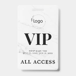 Elegantes, individuelles VIP-All-Access-Pass-Veran Ausweis