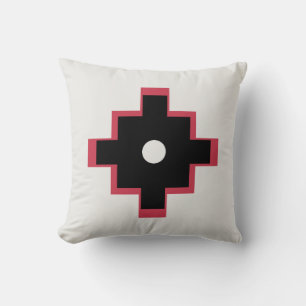 Elegantes Inka-Kreuz-Geometrie-Design Kissen