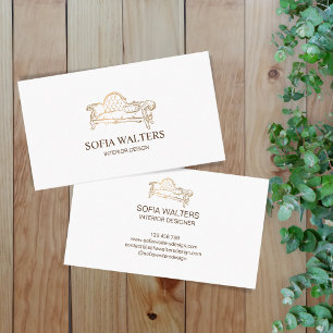 elegantes Innenausstatter Zuhause-Staffelsofa Visitenkarte