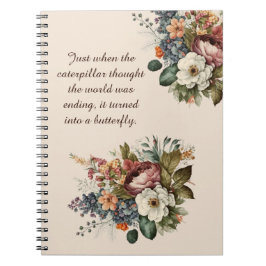 Elegantes inspirierendes Notebook oder Journal Notizblock
