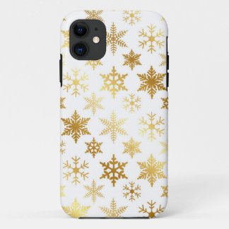 Elegantes iPhone-Case für Gold und White Snow Flak Case-Mate iPhone Hülle