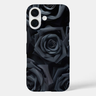 Elegantes iPhone-Case mit schwarzen Rosen iPhone 16 Hülle