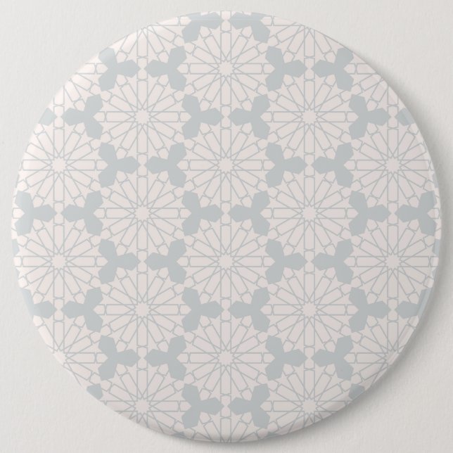 Elegantes islamisches Kunstdesign Button (Vorderseite)