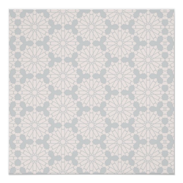 Elegantes islamisches Kunstdesign Poster (Vorderseite)