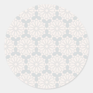 Elegantes islamisches Kunstdesign Runder Aufkleber