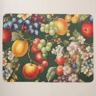 Elegantes italienisches Design mit Früchten und Bl Sherpadecke