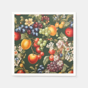 Elegantes italienisches Design mit Obst und Blume Serviette