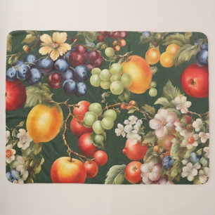 Elegantes italienisches Design mit Obst und Blume Sherpadecke