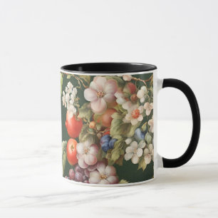Elegantes italienisches Design mit Obst und Blume Tasse