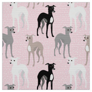 Elegantes italienisches Greyhound Mitte des Jahrhu Stoff