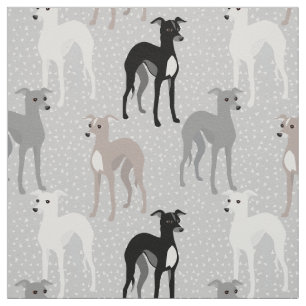 Elegantes italienisches Greyhound Mittelalter Mode Stoff
