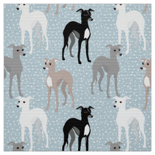 Elegantes italienisches Greyhound Mittelalter Mode Stoff