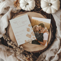 Elegantes Ivory & Terracotta Fall Foto Hochzeit
