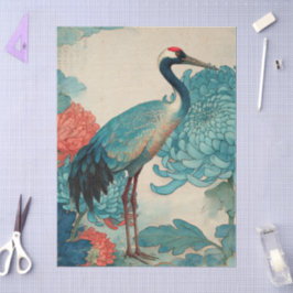 Elegantes japanisches Themed Decoupage Crafting Seidenpapier
