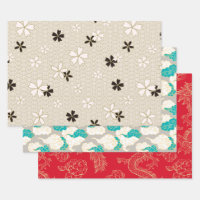 Elegantes japanisches Wrapping Paper | Traditionel