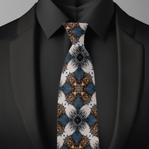 Elegantes Jeansweiß und verziertes X-Muster Krawatte