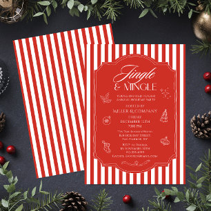 Elegantes Jingle & Mingle Corporate Christmas Part Einladung