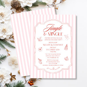 Elegantes Jingle & Mingle Corporate Christmas Part Einladung