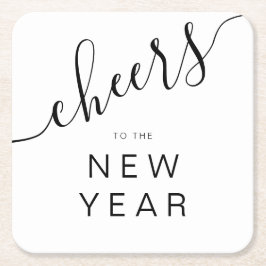 Elegantes Juers Silvester-Party Rechteckiger Pappuntersetzer