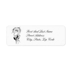 Elegantes Jugendstil Art Deco Vintage Frau Zeichne