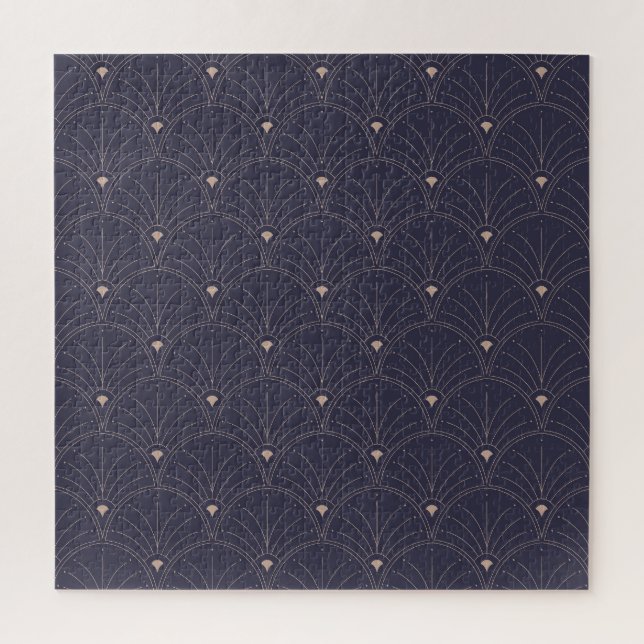 Elegantes Jugendstil, minimalistisches Muster. Puzzle (Vertikal)