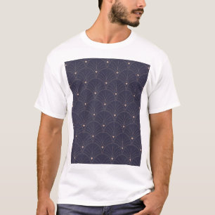 Elegantes Jugendstil, minimalistisches Muster. T-Shirt