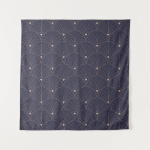 Elegantes Jugendstil, minimalistisches Muster. Wandteppich