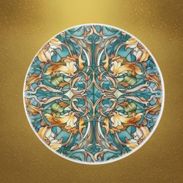 elegantes Jugendstil-Muster Keramikknauf (Von Creator hochgeladen)