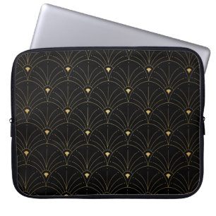 Elegantes Jugendstil-nahtloses Muster. Abstrakte M Laptopschutzhülle