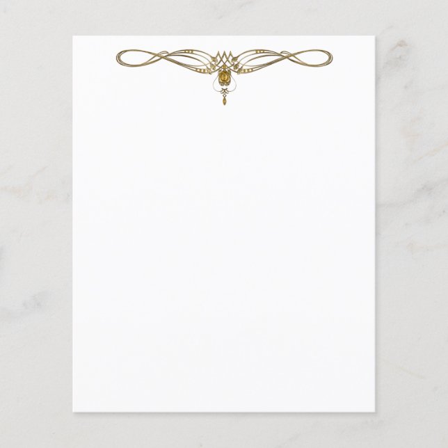 Elegantes Juwel Letterhead (Vorderseite)