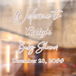 Elegantes Kalligrafie-Skript Einfache Bohemische M Fensteraufkleber