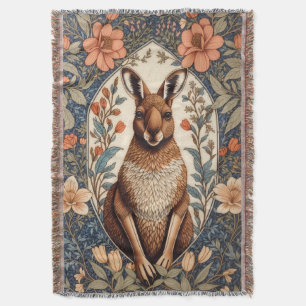 Elegantes Känguru, inspiriert von William Morris  Decke