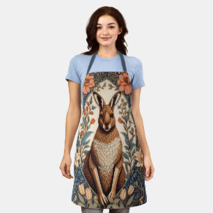 Elegantes Känguru, inspiriert von William Morris Schürze