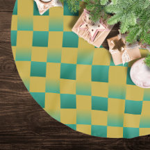 Elegantes kariertes Muster in Grün und Gold