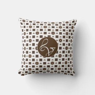 Elegantes kariertes Muster Kissen