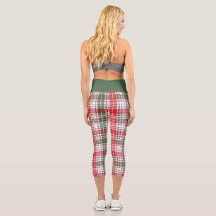 Elegantes Karo der Raute Capri Leggings