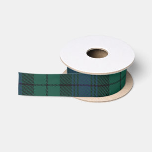 Elegantes Karo-Klassiker-Rostbraun-Tartan Satinband