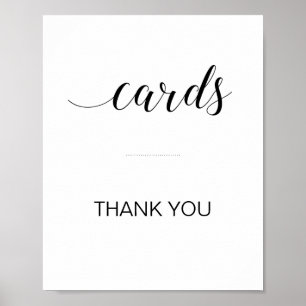 Elegantes Kartonablage-Box-Kartentisch-Schild Poster