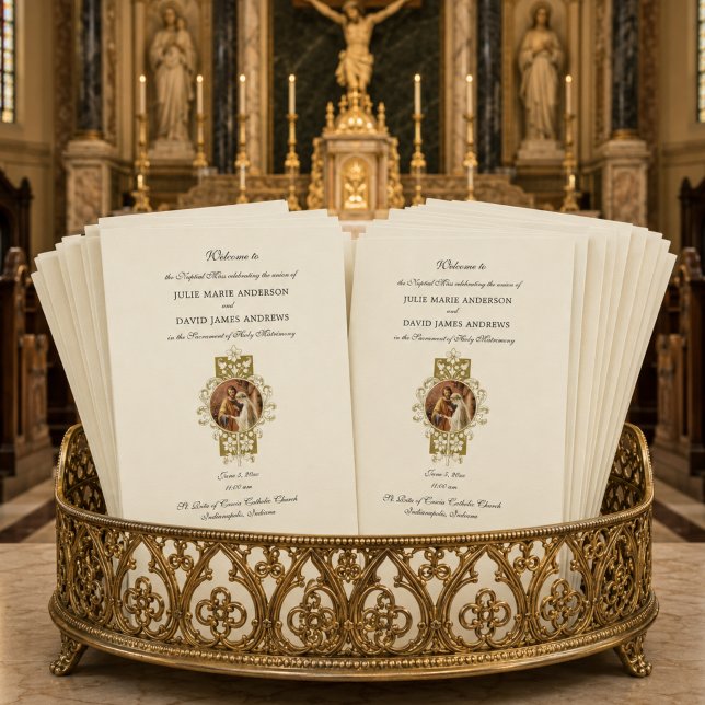 Elegantes katholisches Programm für Hochzeiten in  (Von Creator hochgeladen)