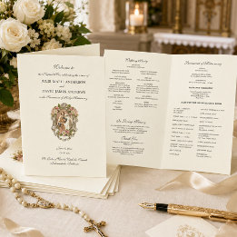 Elegantes katholisches Programm für Hochzeiten in 