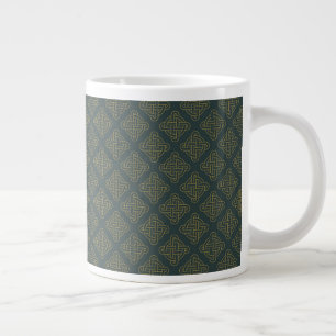 Elegantes keltisches Knotmuster Jumbo-Tasse