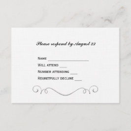 Elegantes keltisches Kreuz UAWG RSVP Karte