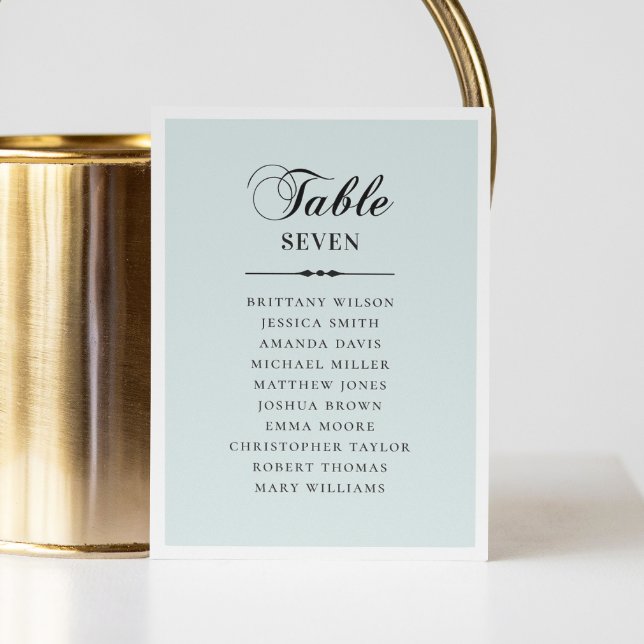 Elegantes Klassik-Blue-Script-Hochzeitskarte Einladung (Von Creator hochgeladen)