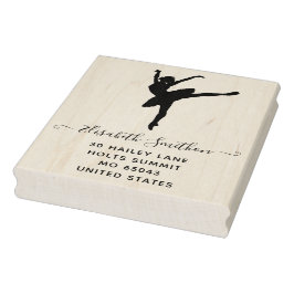 Elegantes klassisches Ballet Dancer Personal Stati Gummistempel
