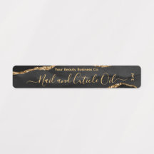 Elegantes, klassisches Black Gold Marmor Beauty-Pr