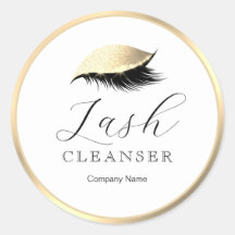 Elegantes, klassisches Gold Eyelash Cleanser-Produ