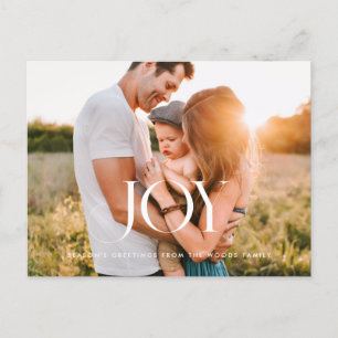 Elegantes klassisches Joy Holiday Foto Postkarte