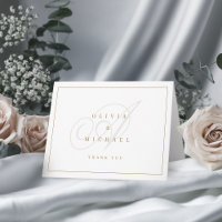 Elegantes klassisches Kalligrafie-Monogramm Hochze